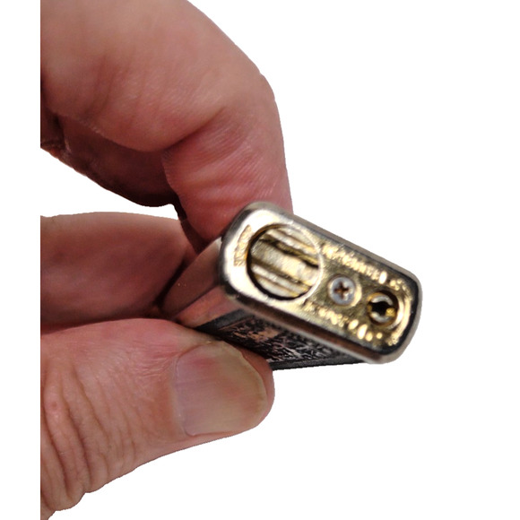 VTG FLAMEX Brougham II Electronic Lighter Piezo Hieroglyphic Design Japan - Picture 3 of 7